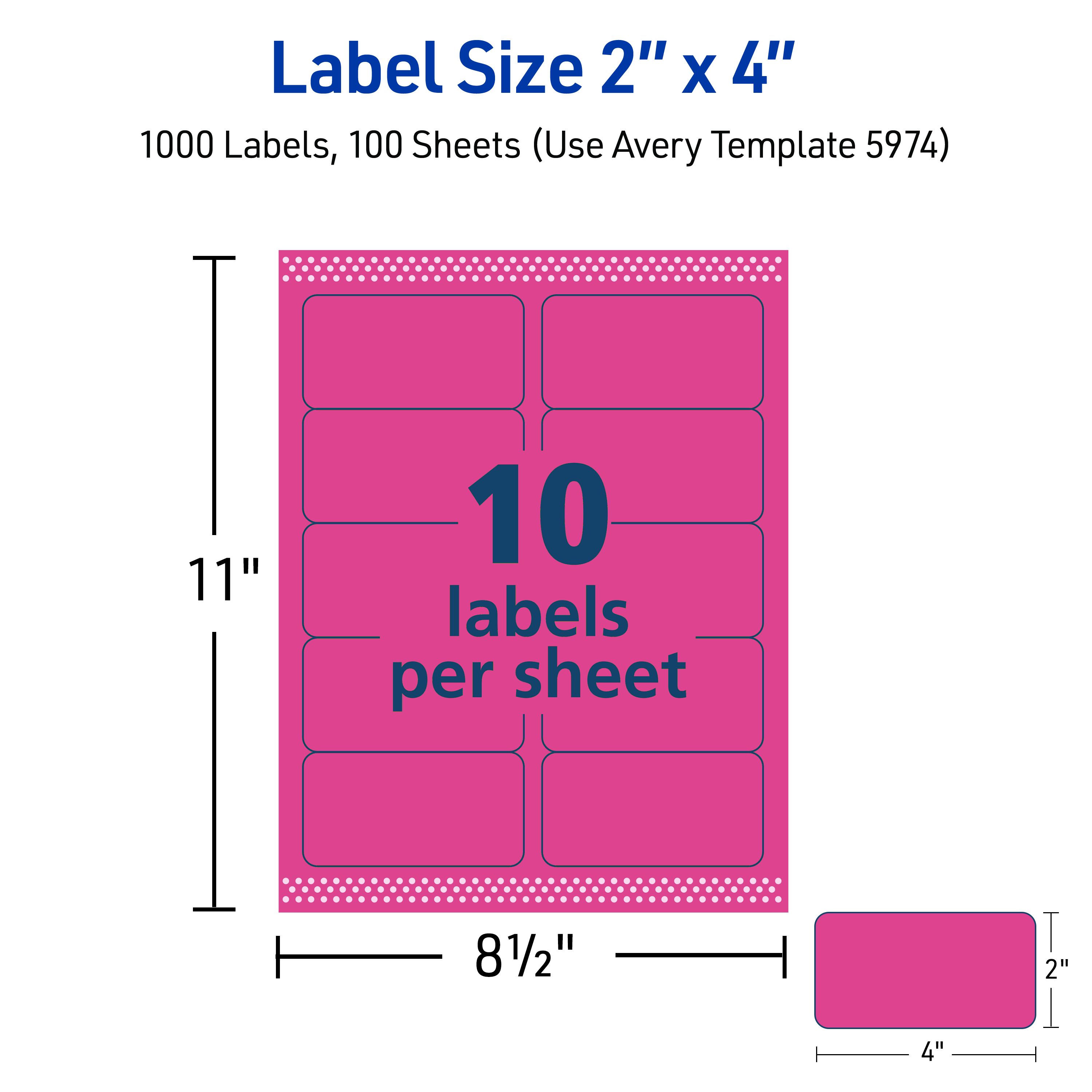 Neon Magenta Labels, 2
